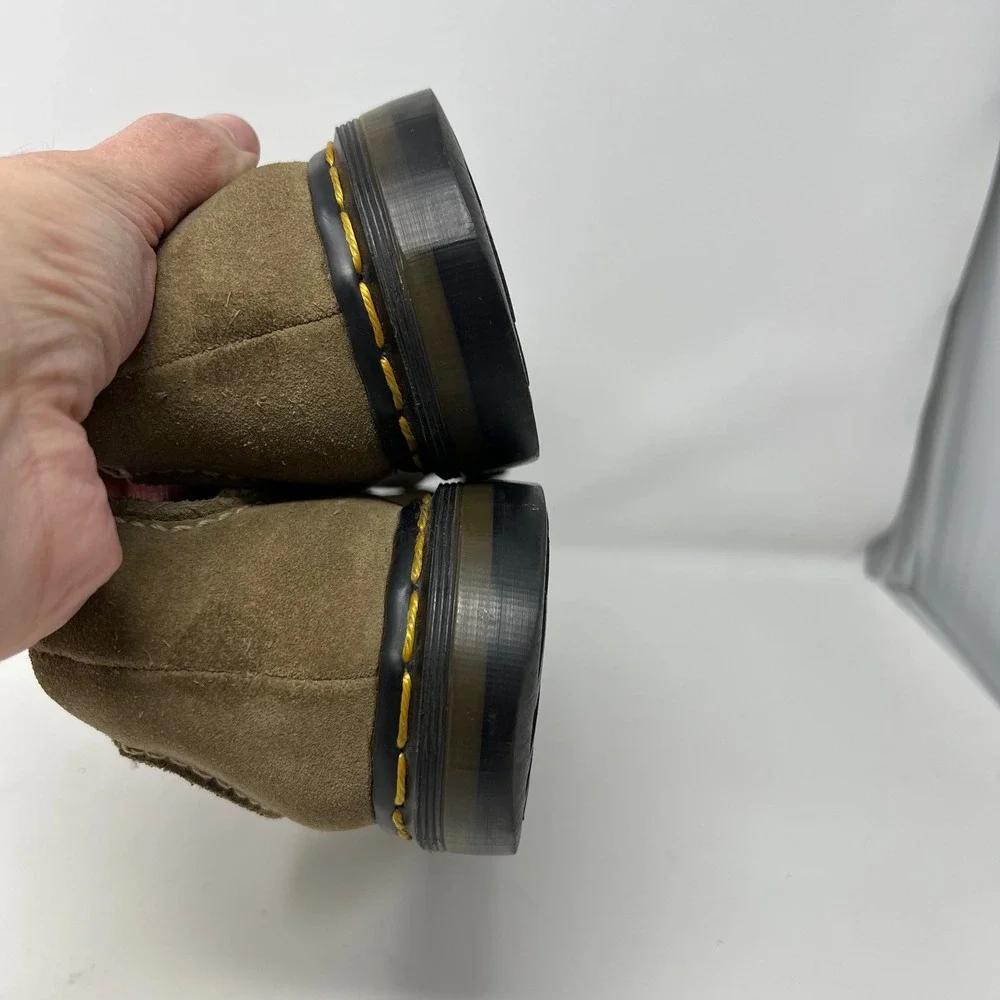 Dr Martens Men's Brown Slip-On Suede Loafers Size 8UK HTF‎ Y2K Made in England